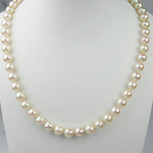 Collar Art Deco - Broche con cadena de perlas en oro blanco de 14K y diamantes 58 Facettes 2151