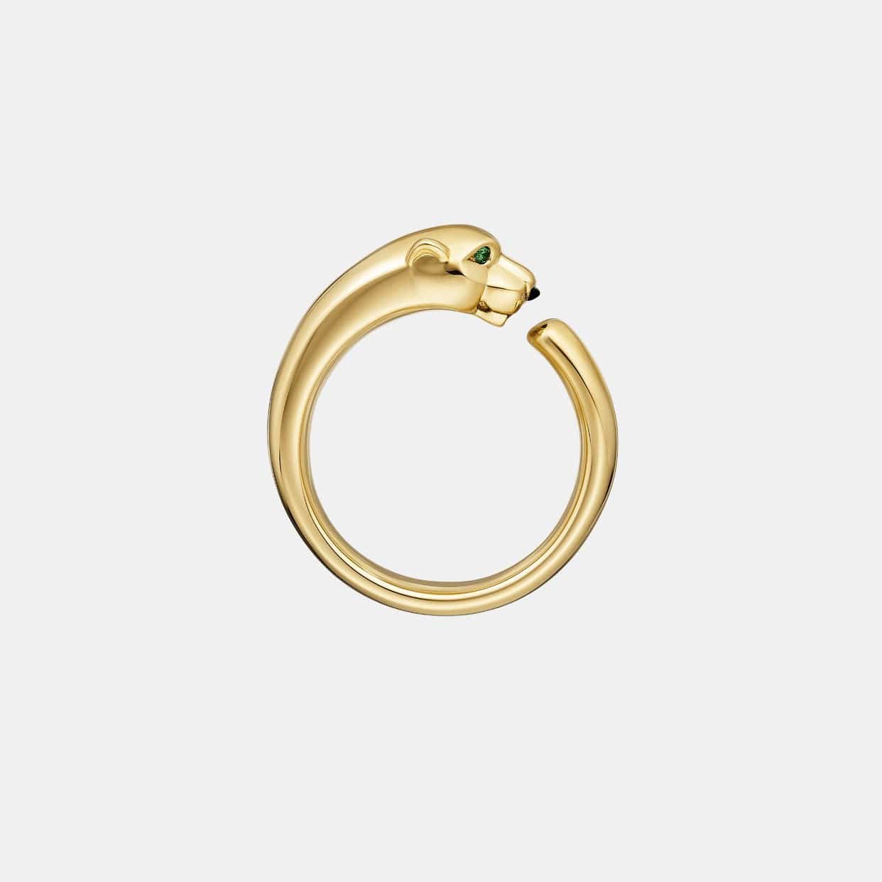 Bague Panthère Or jaune Grenat