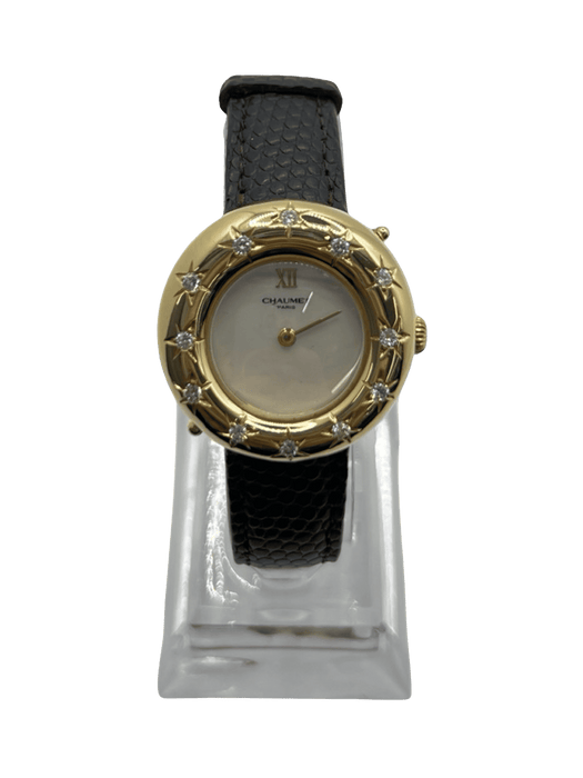 Montre CHAUMET - Anneau or jaune diamants Modèle Unique 58 Facettes