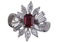 Bague bague rubis et diamant fantaisie 58 Facettes BA-661