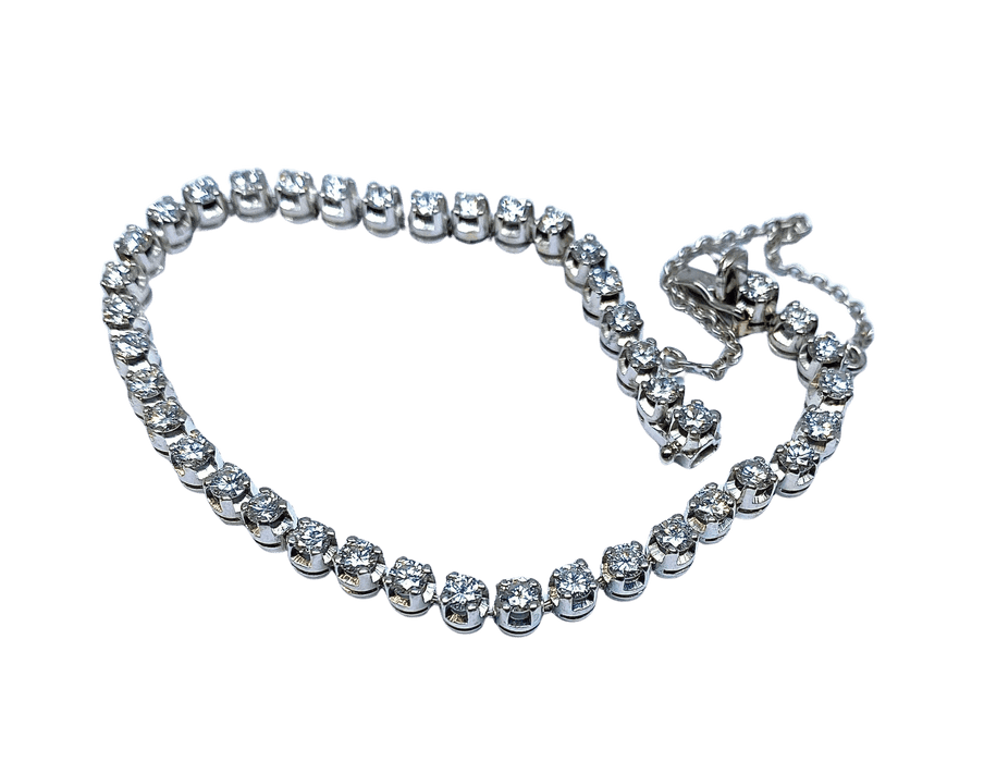 Bracelet Bracelet ligne or blanc serti de 41 diamants 4,10 carats 58 Facettes 421