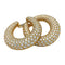 Boucles d'oreilles Cartier - Boucles d’oreilles créoles en or jaune 750 et diamants 58 Facettes 29012