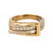 Bague 52 GUY LAROCHE- Bague 2 ors,  jaune et blanc et diamants 58 Facettes DV1488-1-52-1