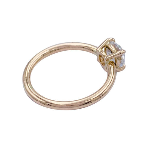 Bague 51 Bague solitaire en or rose 750 sertie d’un diamant 1 ct 58 Facettes 32094