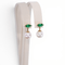 Boucles d'oreilles Boucles d'oreilles - Émeraudes et perles Akoya en or jaune 14 kt 58 Facettes E008