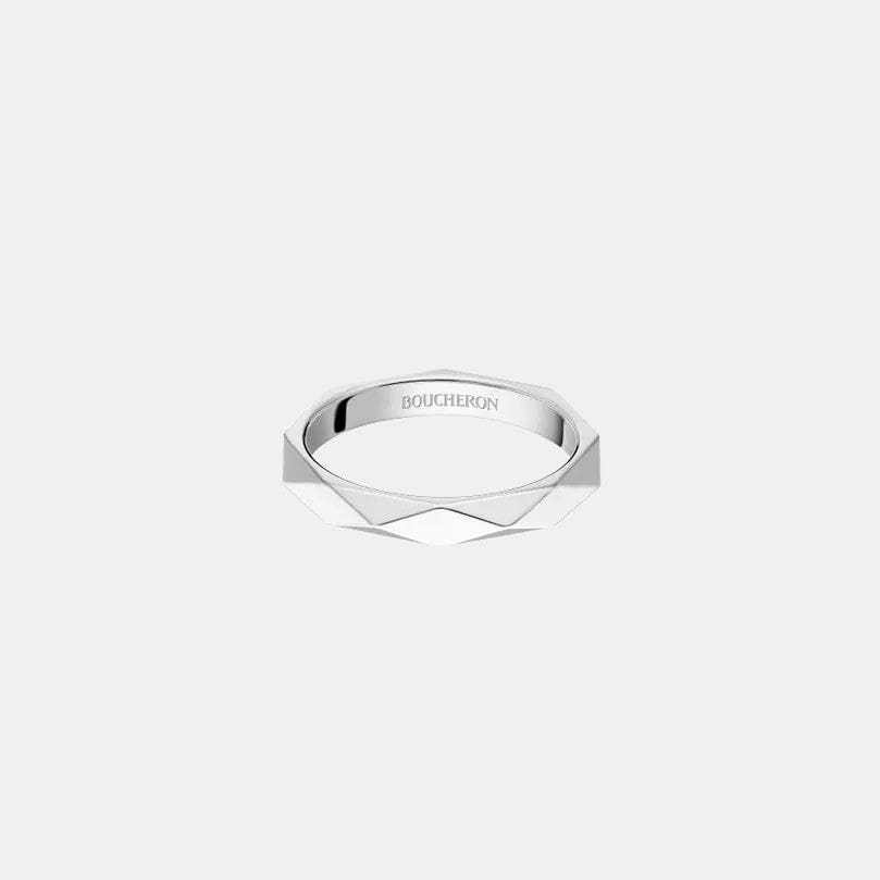 Bague Facette Platine  