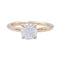 Bague 51 Bague solitaire en or rose 750 sertie d’un diamant 1 ct 58 Facettes 32094