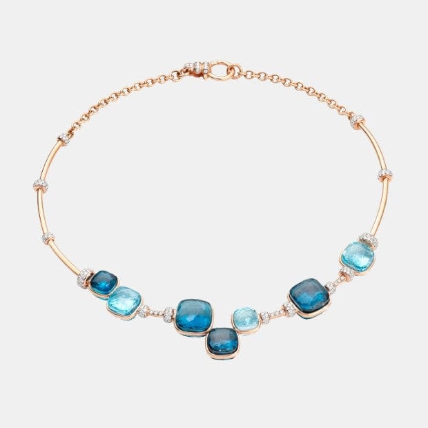 Collier Nudo Or rose Topaze 59.5ct