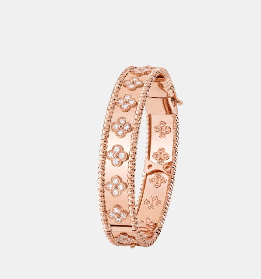 Bracelet Perlée Or rose Diamant 1.61ct