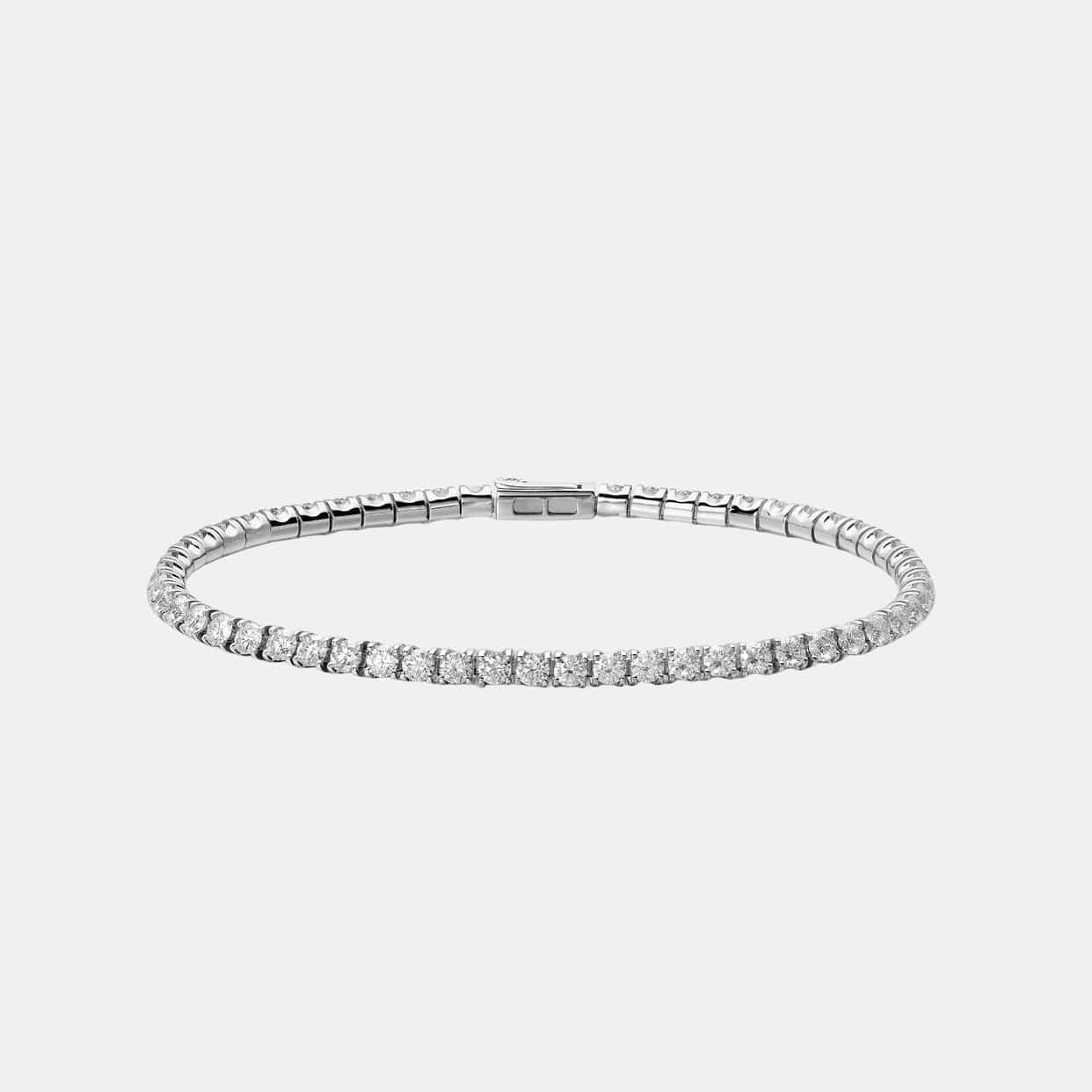 Bracelet Essential Lines Or blanc Diamant