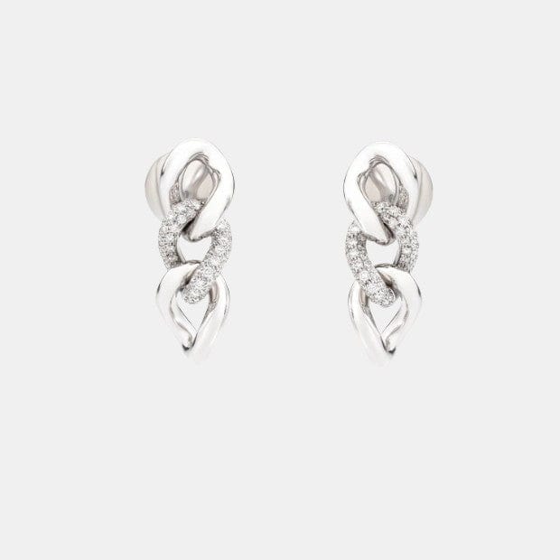 Boucles d'oreilles Catene Or blanc Diamant 1.4ct