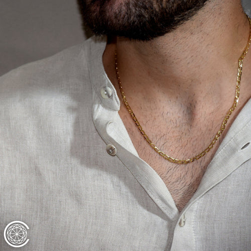 Naszyjnik Naszyjnik - Łańcuszek Ogniwo Koń ze złota żółtego 18k 58 Facettes HE00OG07CDAOA