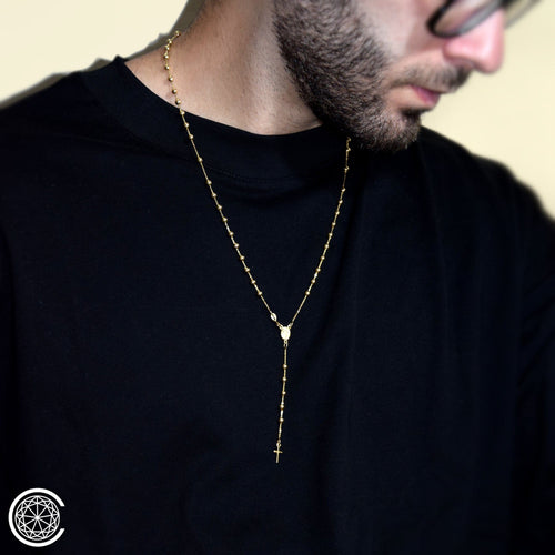 Náhrdelník růženec - Přívěsek ze žlutého zlata 18k 58 Facettes HD00OG01CDAXX