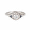 Bague 52 Art déco - Bague vintage en or blanc 14k, diamant et saphirs 58 Facettes G1105