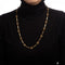 Collier Collier vintage à maillons fantaisie en or jaune 14 carats 58 Facettes G12257