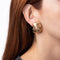 Boucles d'oreilles Boucles d'oreilles vintage années 1980 en or jaune 14 ct et diamants 58 Facettes G12622