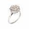 Bague 50 Art déco - Bague cluster en or blanc 14 carats et diamants 1,70 ct 58 Facettes G12656