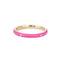 Bague 53 Bague en or jaune 14k, émail rose bonbon et diamants 58 Facettes G12960
