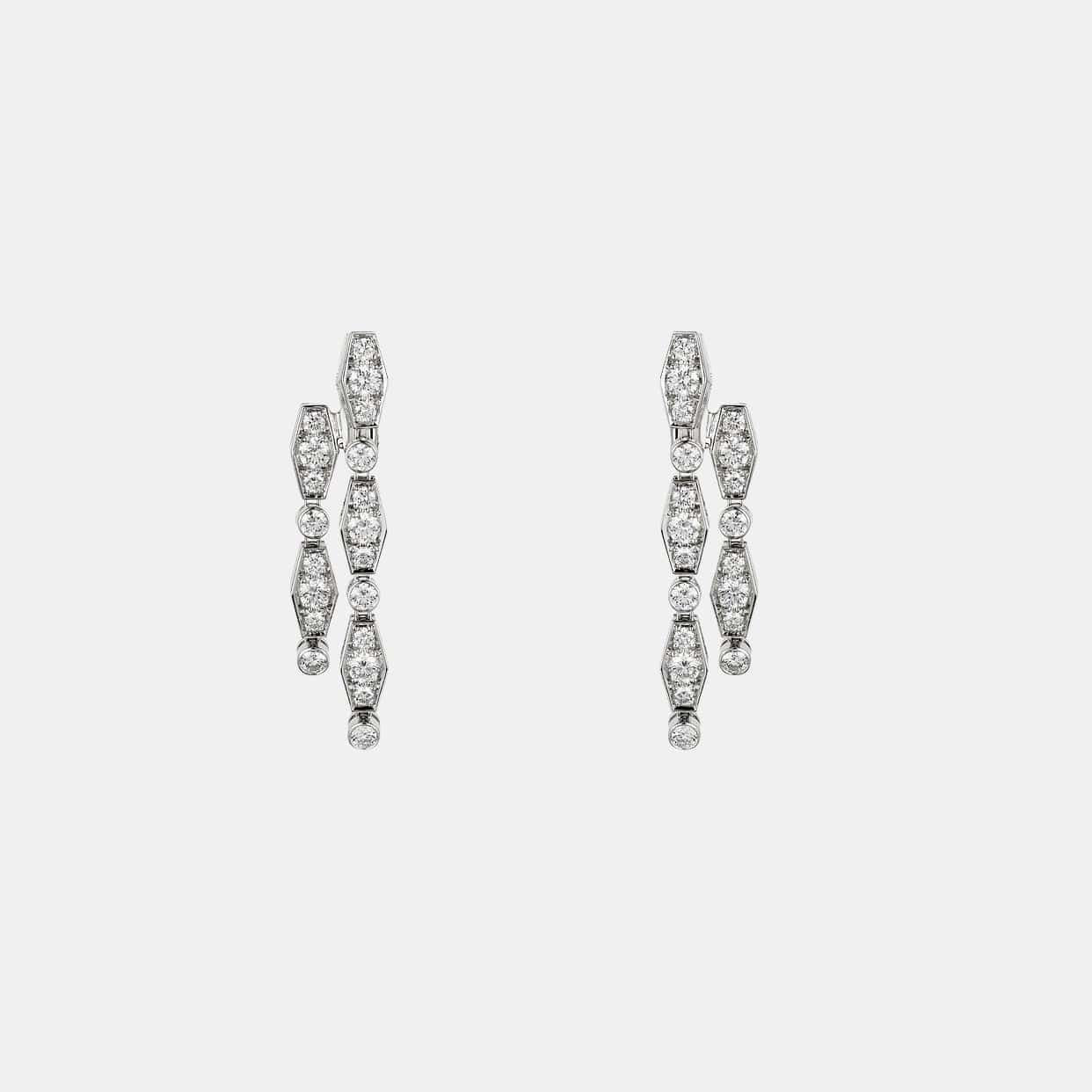 Boucles d'oreilles Pluie de Cartier Or blanc Diamant