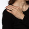 Bague Bague double cœur vintage en or jaune 18 carats et diamants 58 Facettes G13408