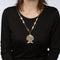 Collier Collier poisson en or jaune 14K avec émail plique-à-jour, vintage 58 Facettes G13461