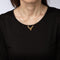 Collier Collier pendentif cerf - 14 carats or jaune et diamant, chaîne 48 cm 58 Facettes G13507