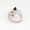 Bague 53 Cartier Menotte - Bague en or blanc 18k et onyx 58 Facettes G13580