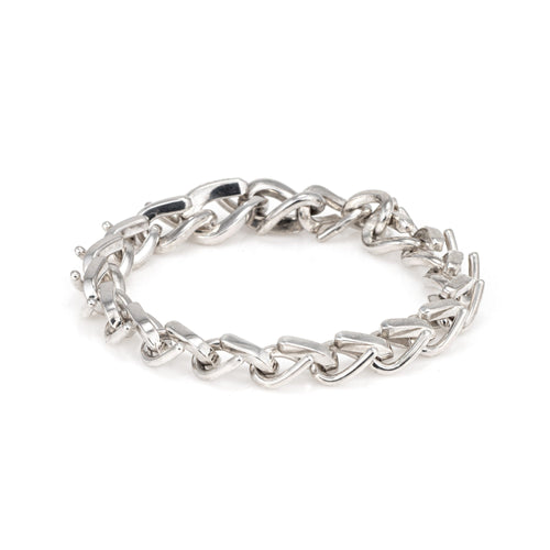 Bracelet Tiffany & Co Forge - Bracelet à maillons moyen en argent 58 Facettes G13654