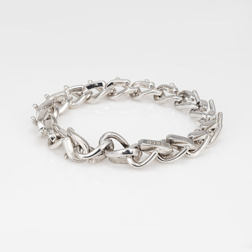 Bracelet Tiffany & Co Forge - Bracelet à maillons moyen en argent 58 Facettes G13654