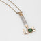 Collier Collier LOVE crayon - Pendentif en or jaune 14k, jade et diamants 58 Facettes G13666
