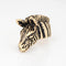 Bague 53 Bague zèbre vintage en or jaune 14 carats et émail 58 Facettes G13687