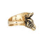 Bague 53 Bague zèbre vintage en or jaune 14 carats et émail 58 Facettes G13687