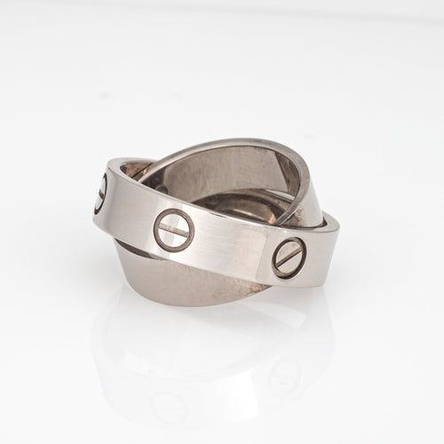 Bague 53 Cartier Love Secret - Bague en or blanc 18 ct 58 Facettes G13772