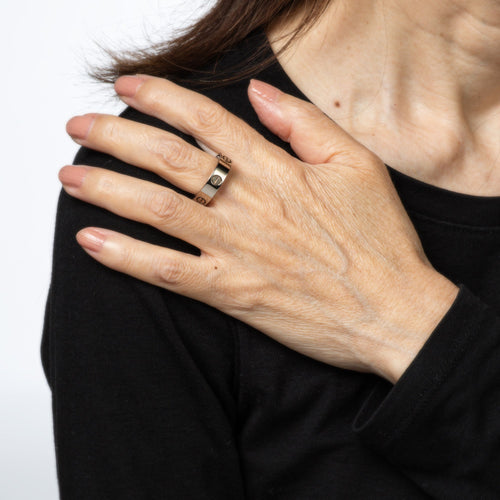 Bague 53 Cartier Love Secret - Bague en or blanc 18 ct 58 Facettes G13772