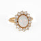 Bague 54 Bague victorienne ancienne opale et diamants en or jaune 18 carats 58 Facettes G13874