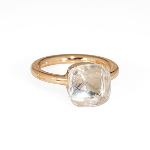 Bague 52 Pomellato Nudo - Bague en or jaune 18 carats et topaze blanche 58 Facettes G13875