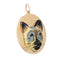 Pendentif Pendentif médaillon chat siamois vintage en or jaune 14 carats 58 Facettes G13898