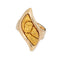 Bague 57 Bague pépite - Bague en or jaune 14 carats 58 Facettes G13937