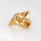 Bague 57 Bague pépite - Bague en or jaune 14 carats 58 Facettes G13937