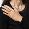Bague 57 Bague pépite - Bague en or jaune 14 carats 58 Facettes G13937