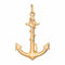 Pendentif Pendentif charm ancre marine en or jaune 18k 58 Facettes G13990