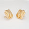 Boucles d'oreilles Boucles d’oreilles carrées clip 1980 en or jaune 14k 58 Facettes G14097