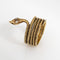 Bague Bague serpent vintage en or jaune 18 carats et diamants 58 Facettes G14136
