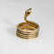 Bague Bague serpent vintage en or jaune 18 carats et diamants 58 Facettes G14136