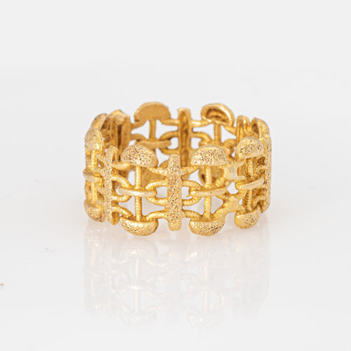 Bague Bague maillons vintage en or jaune 18 carats 58 Facettes G14186
