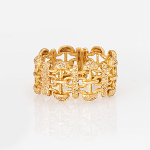 Bague Bague maillons vintage en or jaune 18 carats 58 Facettes G14186
