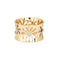 Bague 51 Bague vintage large tournesol en or jaune 14 carats 58 Facettes G14187