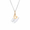 Collier Tiffany & Co Love - Collier avec pendentif diamants en or blanc et jaune 18 ct 58 Facettes G14198