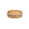 Bague Bague jonc bambou vintage des années 1970 en or jaune 14k 58 Facettes G14224