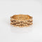 Bague Bague jonc bambou vintage des années 1970 en or jaune 14k 58 Facettes G14224